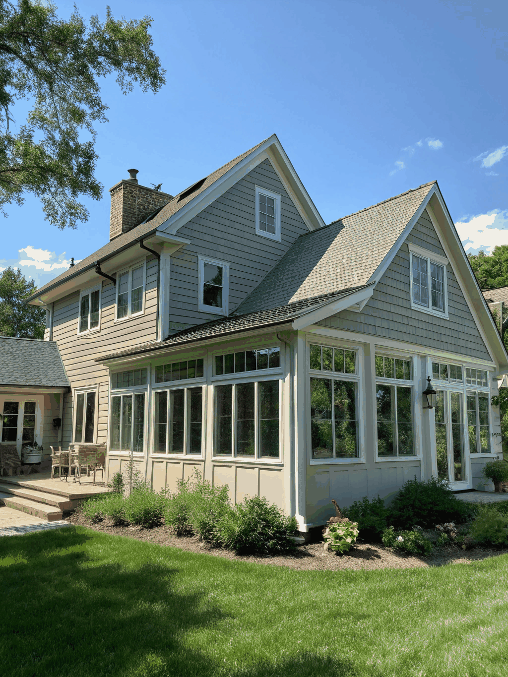 Seamless home addition blending perfectly with the existing architecture