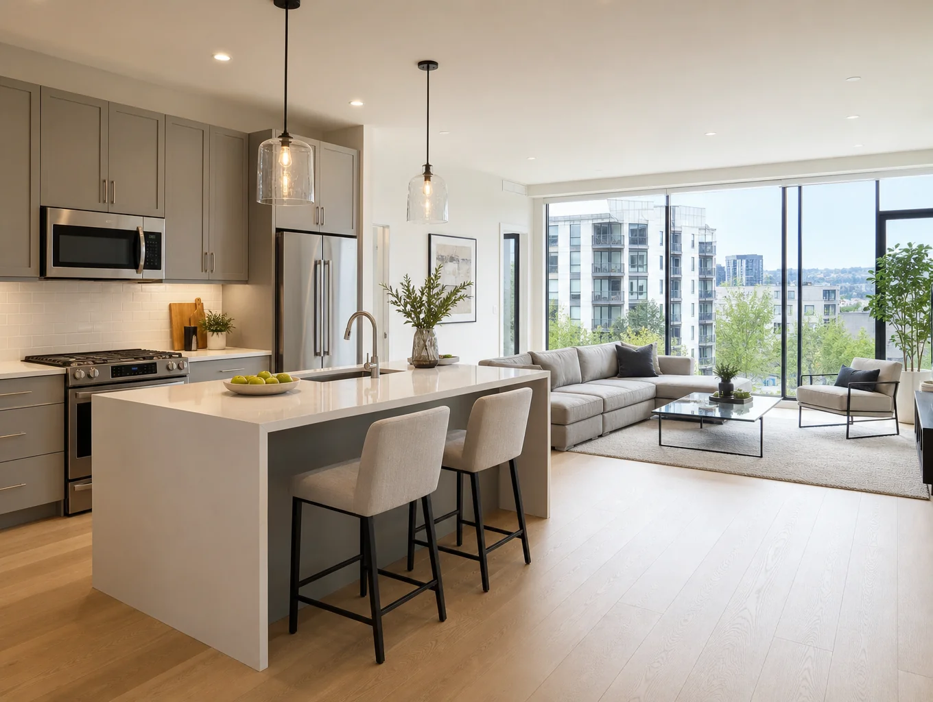 Modern open-concept home remodeling project in Long Beach