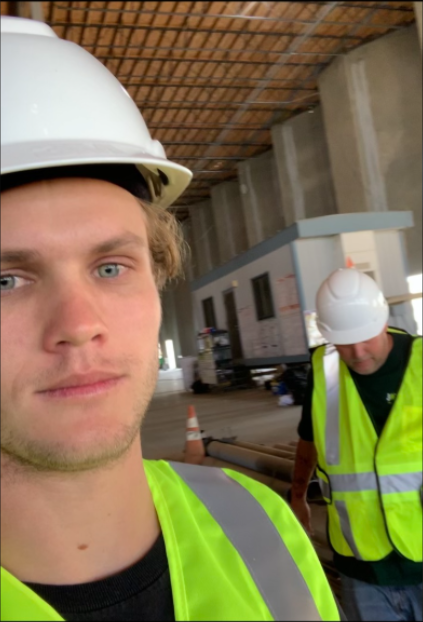 Justin Jones on a construction jobsite
